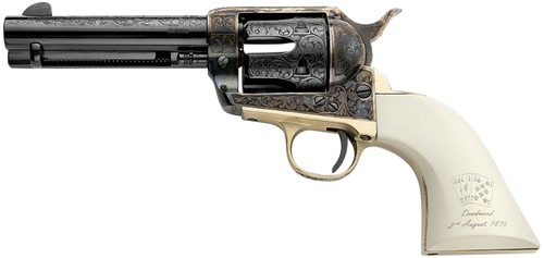 Pietta Great Western II 357 Mag, 4.75" Barrel, Color Case Hardened, White Grip, 6rd - Collector Guns | The Gun Shop