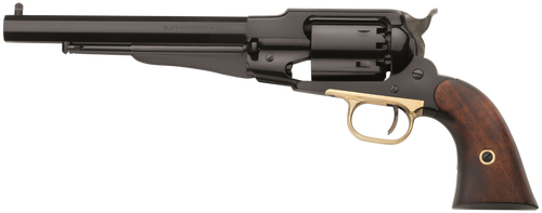 Pietta 1858 Remington Army, 8" Barrel, Black, Walnut Grip, 6rd - Collector Guns | The Gun Shop
