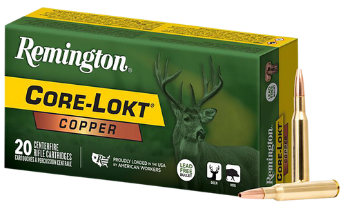 Remington Core-Lokt 243 Winchester, 85gr, Copper Hollow Point, 20rd Box - Ammo | The Gun Shop