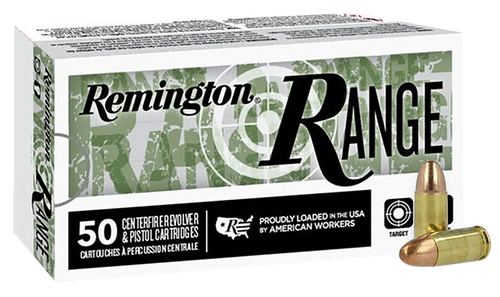 Remington Range 9mm, 124gr, Full Metal Jacket, 50rd Box - Ammo | The Gun Shop