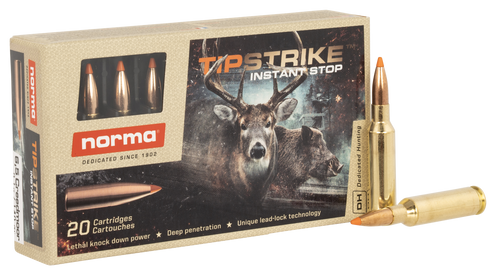 Norma 6.5 Creedmoor, 140gr, Dedicated Hunting Tipstrike, 20rd Box - Ammo | The Gun Shop