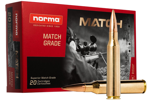 Norma Match Grade 338 Lapua Magnum, 250gr, Hollow Point Boat-Tail, 20rd Box - Ammo | The Gun Shop