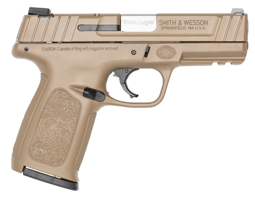 Smith & Wesson SDVE 9mm, 4" Barrel, Flat Dark Earth Cerakote, 16rd - Concealed Carry Guns | The Gun Shop