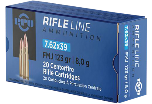 TR&Z Metric Rifle 7.62x39mm, 123gr, FMJ, 20rd Box - Ammo | The Gun Shop