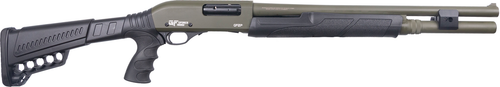 GForce GF2P 12 Ga, 20" Barrel 3" Chamber, Olive Drab Green, Rubber Pistol Grip, 7rd - Firearm | The Gun Shop