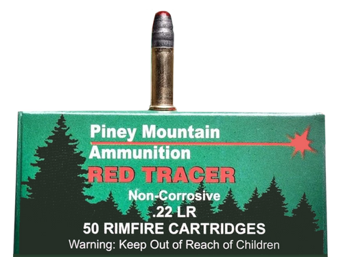 Piney Mountain Red Tracer .22 LR, 40gr, Lead Round Nose, 50Bx/10Cs - Ammo | The Gun Shop