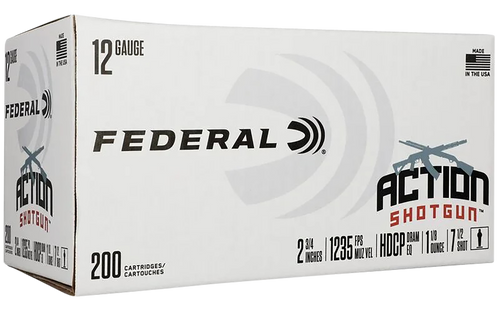 Federal Action Shotgun 12 Ga, 2.75", 1 1/8 oz, 7.5 Shot, 200rd Box - Ammo | The Gun Shop