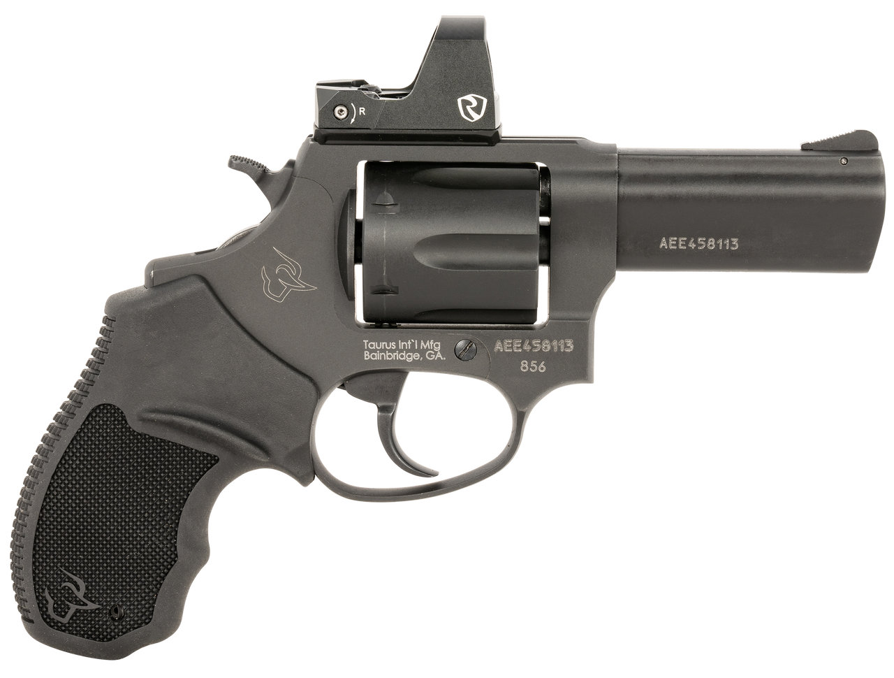 Taurus 856 T.O.R.O. 38 Special, 3" Barrel, Black Stainless, Optic Ready Frame, Rubber Grip, Riton Red Dot, 6rd - Home Defense Guns | The Gun Shop