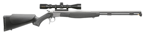 CVA Crossfire 50 Caliber, Stainless Barrel/Rec, Black, Includes KonusPro 3-9x40mm Scope, 1rd - CVA | The Gun Shop
