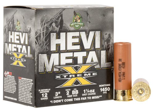 HEVI-Shot Xtreme 12 Ga, 3", Hevi Metal, BB Shot, 25rd Box - Ammo | The Gun Shop