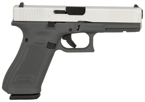 Glock G17 Gen 5 9mm, 4.49" Barrel, Gray Cerakote, Picatinny Rail, 17rd - Firearm | The Gun Shop