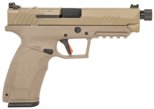 SDS PX-9 Tactical 9mm, 5.1" Barrel, Flat Dark Earth, 10rd - Firearm | The Gun Shop