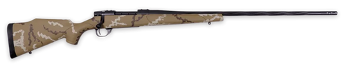 Weatherby Vanguard Outfitter 22-250 Remington, 24" Threaded Barrel, Brown/White Hand Sponge Paint, 5rd - Firearm | The Gun Shop