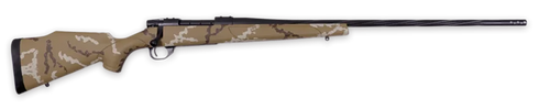 Weatherby Vanguard 308 Winchester, 24" Barrel, Brown/White Hand Sponge Paint, 5rd - Firearm | The Gun Shop