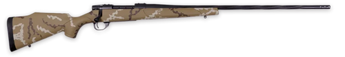 Weatherby Vanguard 6.5 Creedmoor, 24" Barrel, Brown/White Sponge Camo, 4rd - Firearm | The Gun Shop