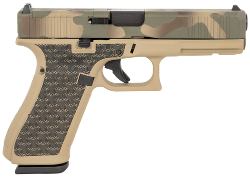 Glock G17 Gen 5 MOS 9mm, 4.49" Barrel, YNOT Hunter Slide, Coyote Frame, 17rd - Firearm | The Gun Shop