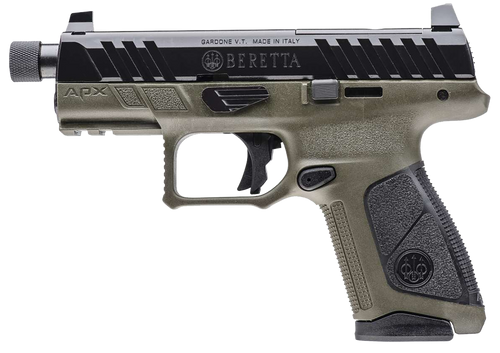 Beretta APX A1 Tactical 9mm, 4.2" Threaded Barrel, Olive Drab Green Frame, Optics Ready, 10rd - Beretta | The Gun Shop