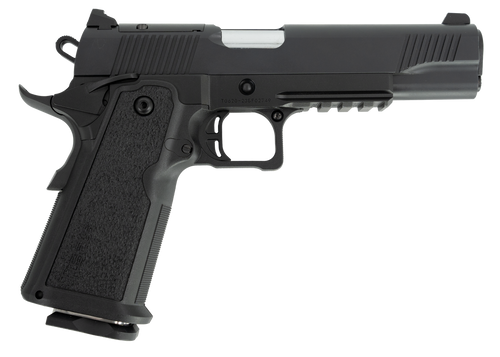 Tisas 1911 Duty 9mm, 5" Barrel, Black Cerakote, Picatinny Rail, 17rd - 1911 Guns | The Gun Shop
