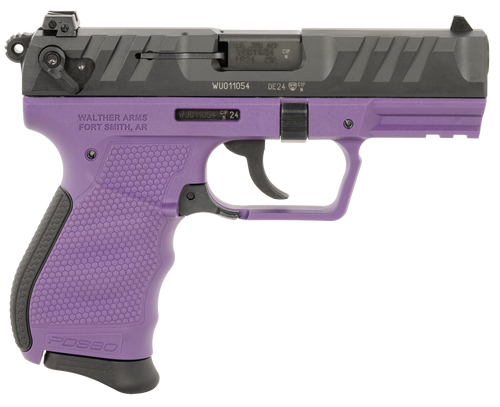 Walther PD380 Compact 380 ACP, 3.7" Barrel, Purple Frame, Black Slide, 9rd - Firearm | The Gun Shop