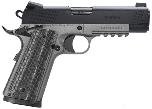 Girsan MC1911C Untouchable 45 ACP, 4.4" Barrel, Black Slide, Stainless Steel Frame, 8rd - EAA Corp | The Gun Shop