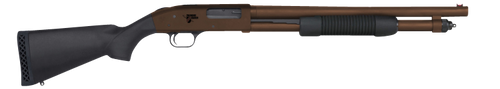 Mossberg 590 Thunder Ranch 12 Ga, 3" Chamber 18.5" Barrel, Patriot Brown Rec/Barrel, Black Furniture, 5rd - Firearm | The Gun Shop