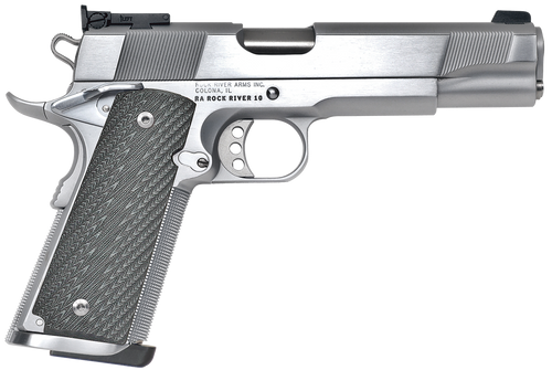 Rock River Limited Match 45 ACP, 5" Barrel, Chrome Frame, Black G10 Grip, 7rd - 1911 Guns | The Gun Shop