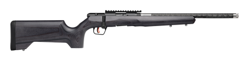 Savage B Series Timberlite 17 HMR, 18" Threaded Barrel, Black, Gray Laaminate Stock, 10rd - Firearm | The Gun Shop