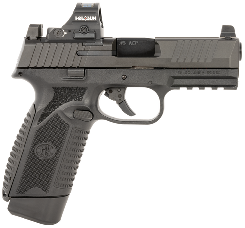 FN 545 MRD 45 ACP, 4.1" Barrel, Black, Holosun 407C Red Dot, 10rd - Firearm | The Gun Shop