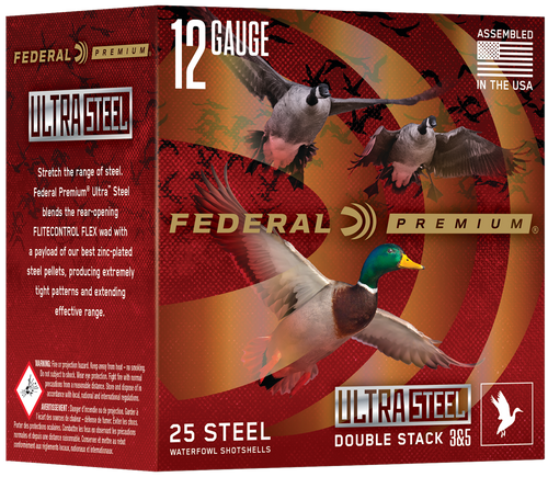 Federal Premium Ultra Steel 12 Ga, 3", 1 1/4 oz, 3 & 5 Shot, 25d Box - Ammunition | The Gun Shop