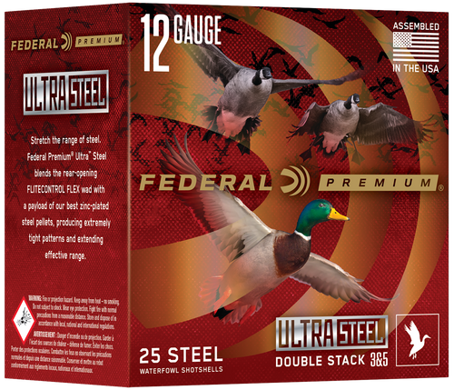 Federal Premium Ultra Steel 12 Ga, 1 1/4 oz, 3 & 5 Shot, 25rd Box - Ammunition | The Gun Shop