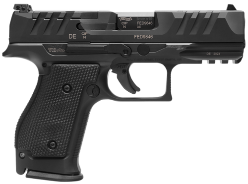 Walther PDP Compact 9mm, 4" Barrel, Black, Adjustable Rear Sight, 10rd - Concealed Carry Guns | The Gun Shop