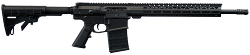 Live Free Battle Rifle Heavy 7.62x51mm, 18" Threaded Barrel, Black Cerakote, Rogers Super Stock, 10rd - AR-10 Rifles | The Gun Shop