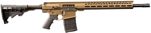 Live Free Battle Rifle Heavy 7.62x51mm, 18" Threaded Barrel, Burnt Bronze Cerakote, Rogers Super Stock, 10rd - AR-10 Rifles | The Gun Shop