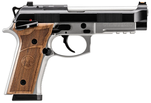 Beretta 92 GTS Launch Edition 9mm, 4.7" Barrel, Two-Tone Finish, Wood Grips, 18rd - Beretta | The Gun Shop