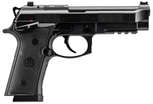 Beretta 92GTS 9mm, 4.7" Barrel, Optic Ready, Black Cerakote, Ambi, 18rd - Beretta | The Gun Shop