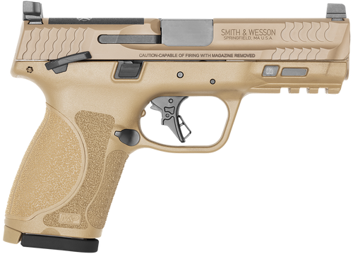 Smith & Wesson M&P M2.0 9mm, 4" Barrel, Flat Dark Earth Cerakote, Optics Ready, 10rd - Firearm | The Gun Shop