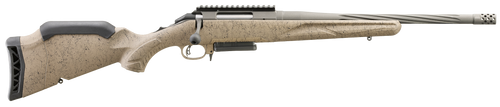 Ruger American Ranch Gen II 6.5 Creedmoor, 16.1" Threaded Barrel, Flat Dark Earth Splatter, Black Rec, 3rd - Firearm | The Gun Shop