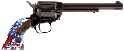 Heritage Rough Rider 22 LR, 6.5" Barrel, Black, USA Eagle Polymer Grip, 6rd - Collector Guns | The Gun Shop