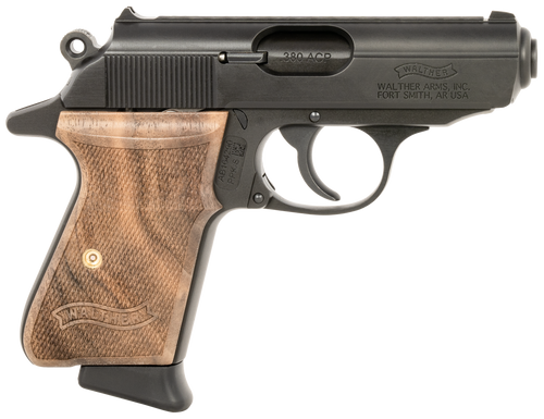 Walther PPK/S 380 ACP, 3.30" Barrel, Black, Walnut Grip, 7rd - Concealed Carry Guns | The Gun Shop