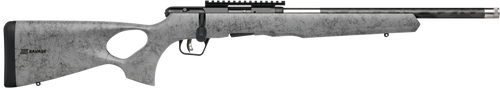 Savage Arms B Series TimberLite 17 HMR, 18" Threaded Barrel, Gray Black Webbing, 10rd - Firearm | The Gun Shop