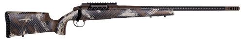 Weatherby 307 Alpine CT 28 Nosler, 24" Threaded Barrel, WYO Brown & Backpack Brushed Accents, Brown Rec, 3rd - Firearm | The Gun Shop