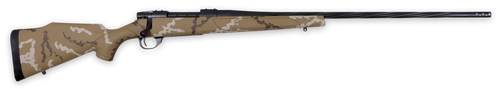 Weatherby Vanguard Outfitter 6.5 Creedmoor, 24" Threaded Barrel, Tan w/ Brown & White Sponge, 4rd - Firearm | The Gun Shop