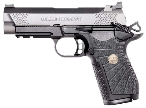 Wilson Combat EDC X9 2.0 9mm, 4" Barrel, Silver Slide, Black G10 Sunburst Grip, 15rd - 1911 Guns | The Gun Shop