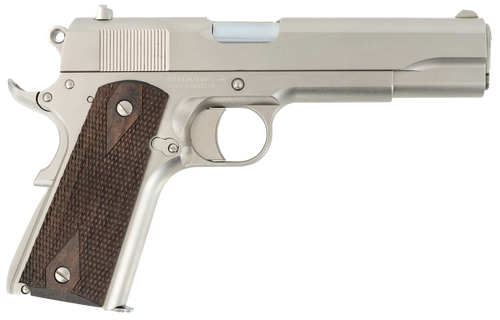 SDS Imports 1911 A1 Stakeout 38 Super, 5" Barrel, Nickel, Turkish Walnut Grip, 9rd - 1911 Guns | The Gun Shop