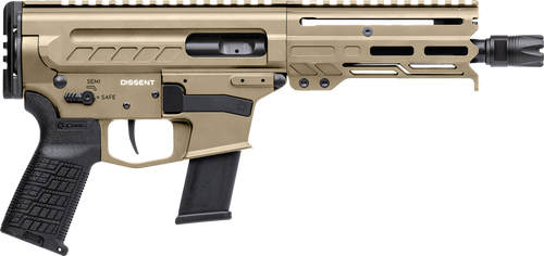 CMMG Dissent MKG 45 ACP, 6.5" Taper Threaded Barrel, Coyote Tan Cerakote, 13rd - AR-15 Pistols | The Gun Shop
