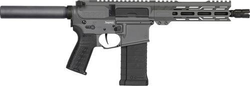 CMMG Banshee MK4 5.7x28mm, 8" Taper Threaded Barrel, Tungsten Cerakote, Pistol Tube, 30rd - AR-15 Pistols | The Gun Shop