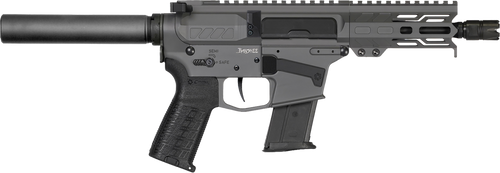 CMMG Banshee MK57 5.7x28mm, 5" Taper Threaded Barrel, Tungsten Cerakote, Pistol Tube, 20rd - AR-15 Pistols | The Gun Shop