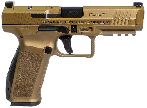 Canik Mete SFT 9mm, 4.46" Barrel, Burnt Bronze Cerakote, Optic Ready, 20rd - Canik | The Gun Shop