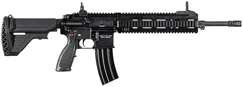 HK MR27 ACOG 223/5.56mm, 16.5" Barrel, Black, Adjustable Stock, Trijicon ACOG 3.5x30mm, 10rd - Firearm | The Gun Shop