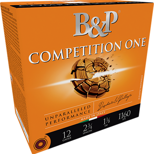 B&P Competition One 12 Ga, 2.75", 7/8 oz, 7.5 Shot, 25rd Box - Ammunition | The Gun Shop
